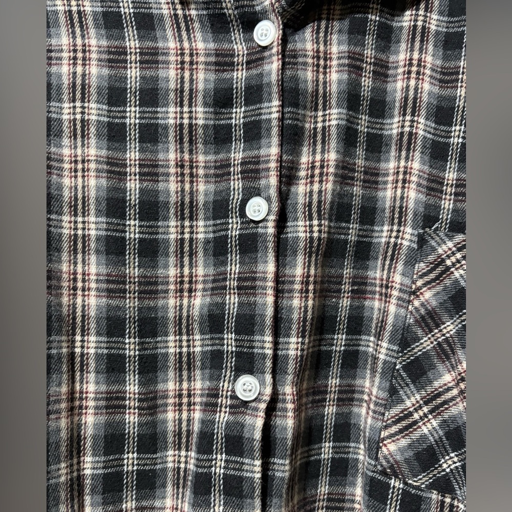 Plaid Button-Up Flannel - Picture 2 of 3